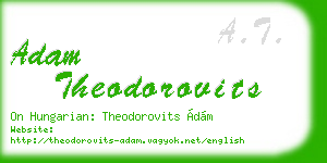 adam theodorovits business card